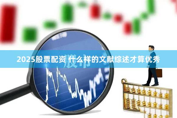 2025股票配资 什么样的文献综述才算优秀